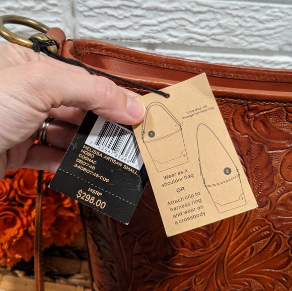 🤎SOLD🤎Frye Melissa Artisan small Hobo, Cognac - Picture 9 of 11